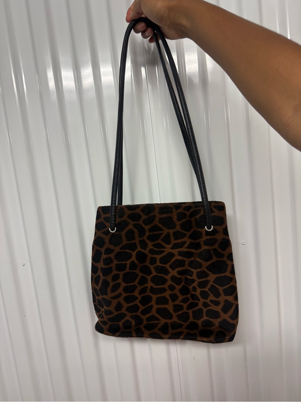 VTG Nine West Giraffe Print boho tote shoulder bag Y2K whimsigoth